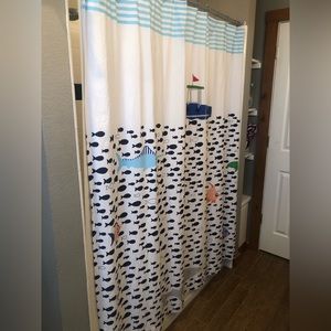 Pottery Barn Kid’s Under the Sea Shower Curtain & Rug